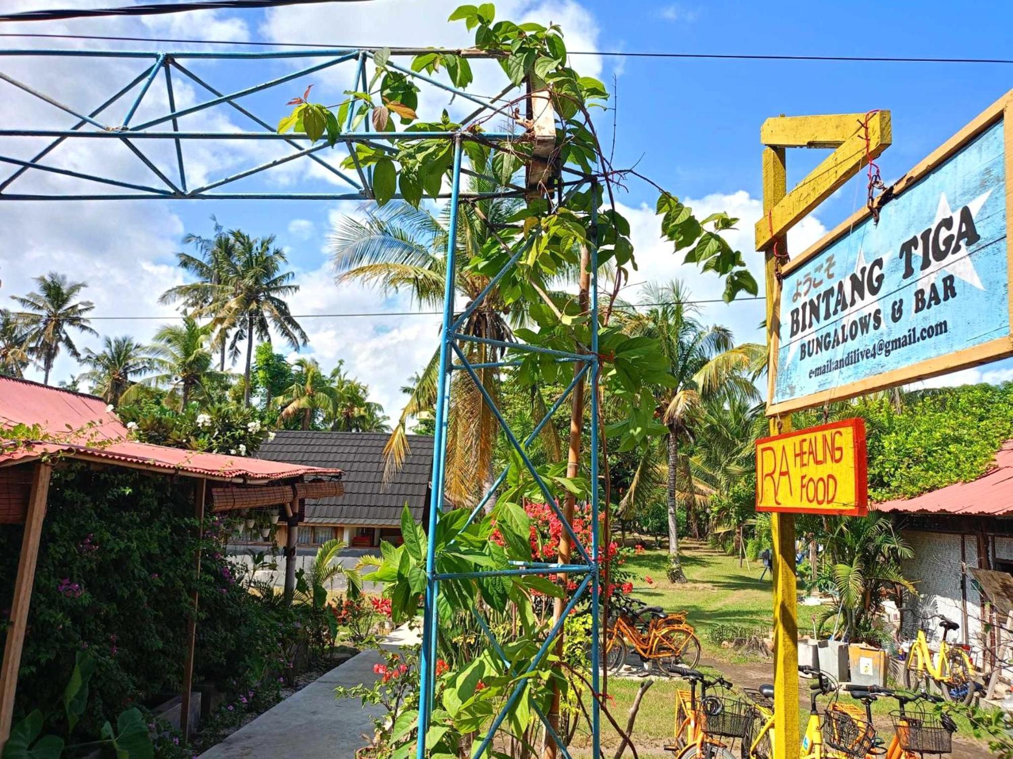 Bintang Tiga Bungalows Gili Air Ngoại thất bức ảnh
